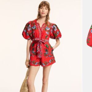 FARM RIO Sweet Bloom Bouquet Romper